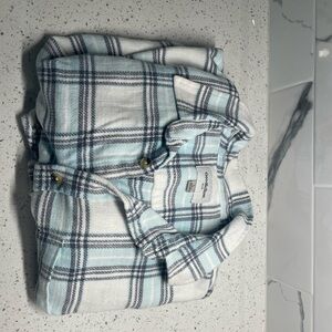 Target Blue and White Plaid Shirt